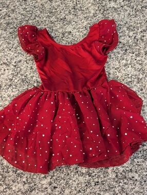 Red Sparkle Dance Costume Dress for Girls